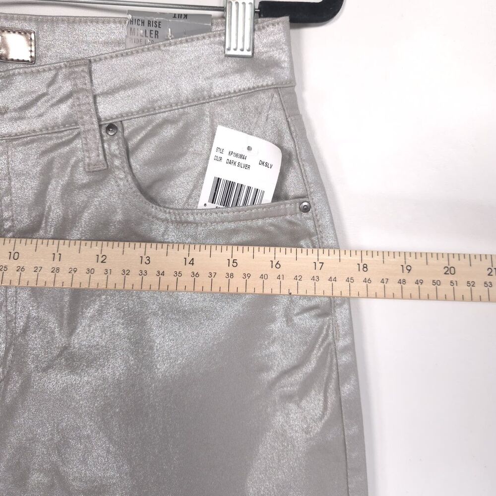 KUT FROM THE KLOTH Womens New Jeans Silver Dark 6 Miller Wide Leg KP1965MA4 - Picture 5 of 14